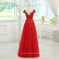 Lace Appliques Sashes Sequined Beading Gowns Evening Dress